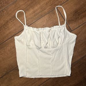 SHEIN White Tank Crop Top